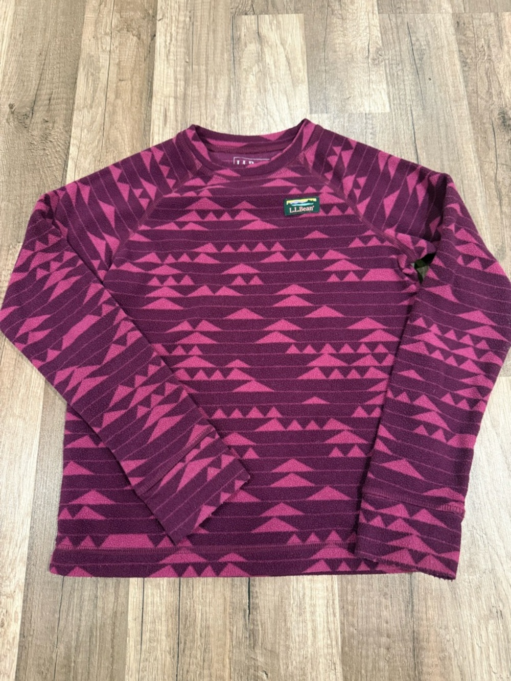L.L.Bean Patterned Fleece Pullover